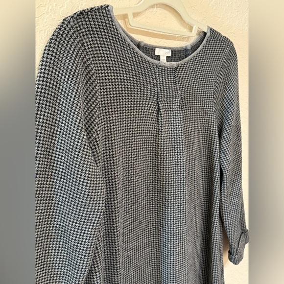 J. Jill Women’s Houndstooth Sweater Dress Size L - Picture 3 of 9